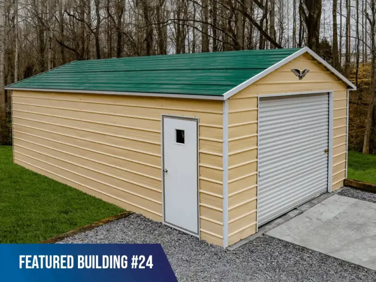 Boxed Eave Style Metal Garages Metalcarports