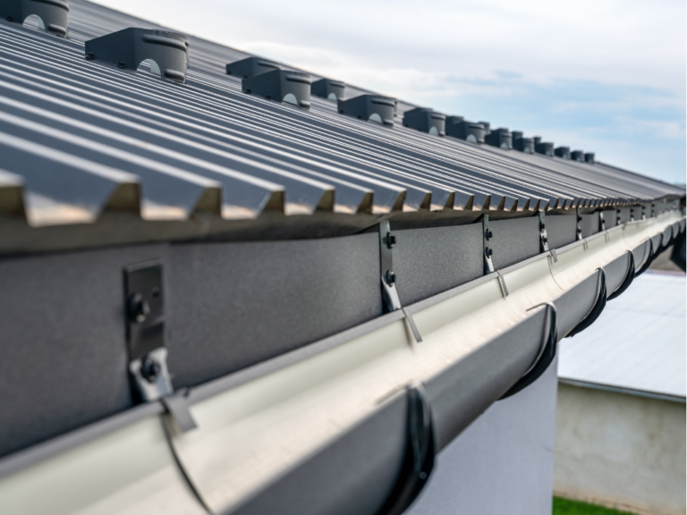 metal building custom gutters